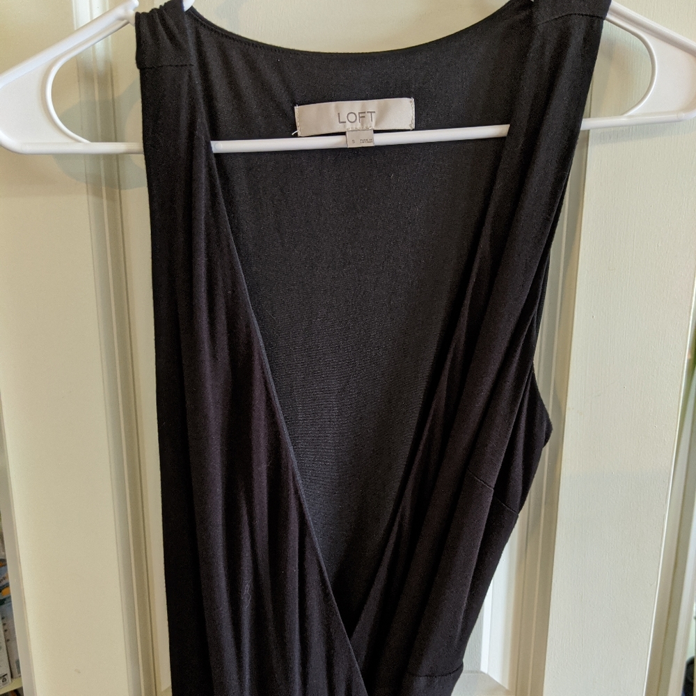 Loft wrap midi dress